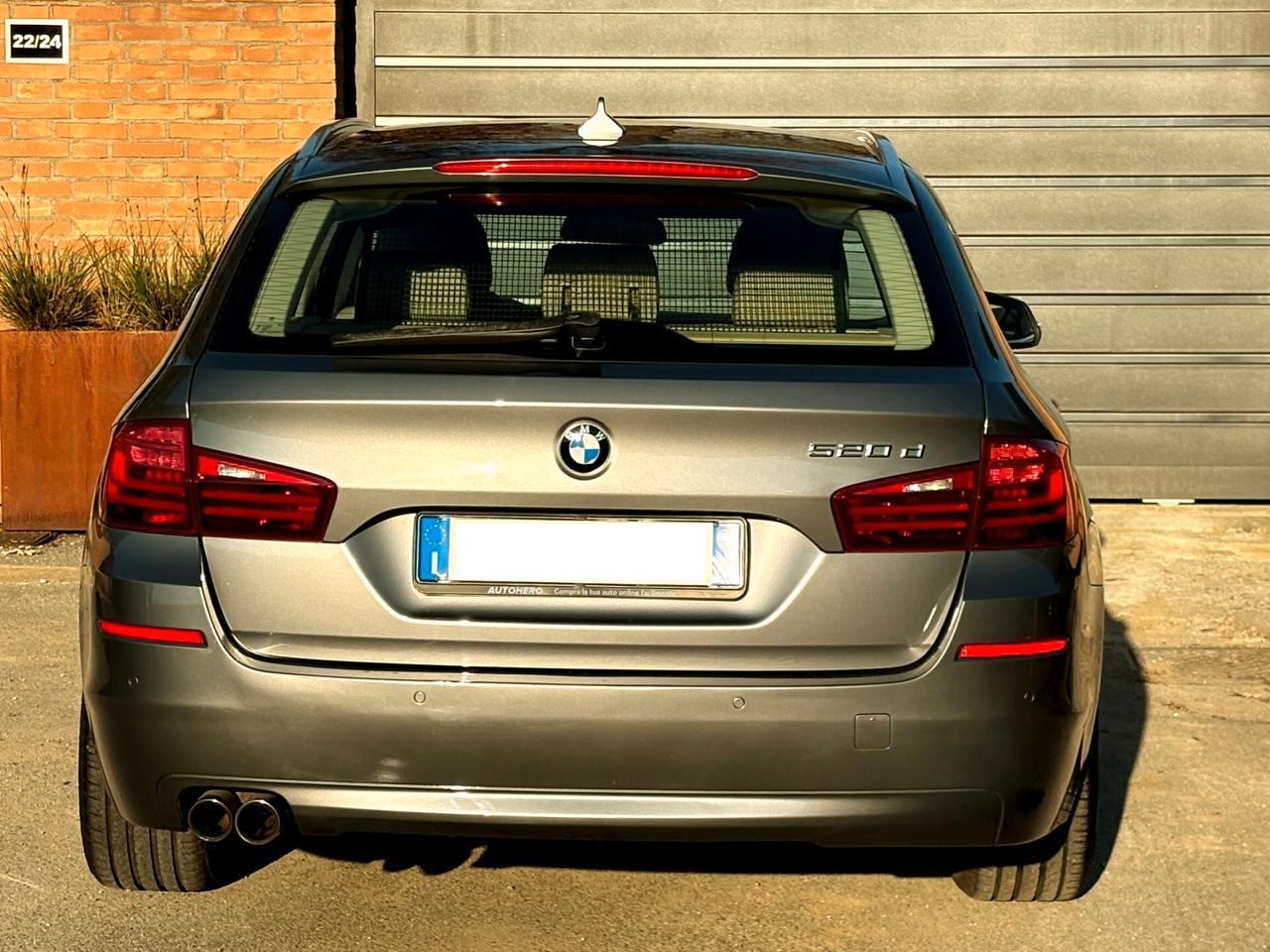 BMW 520D sw aut-128000km-EURO 6-Pelle Beige-2017