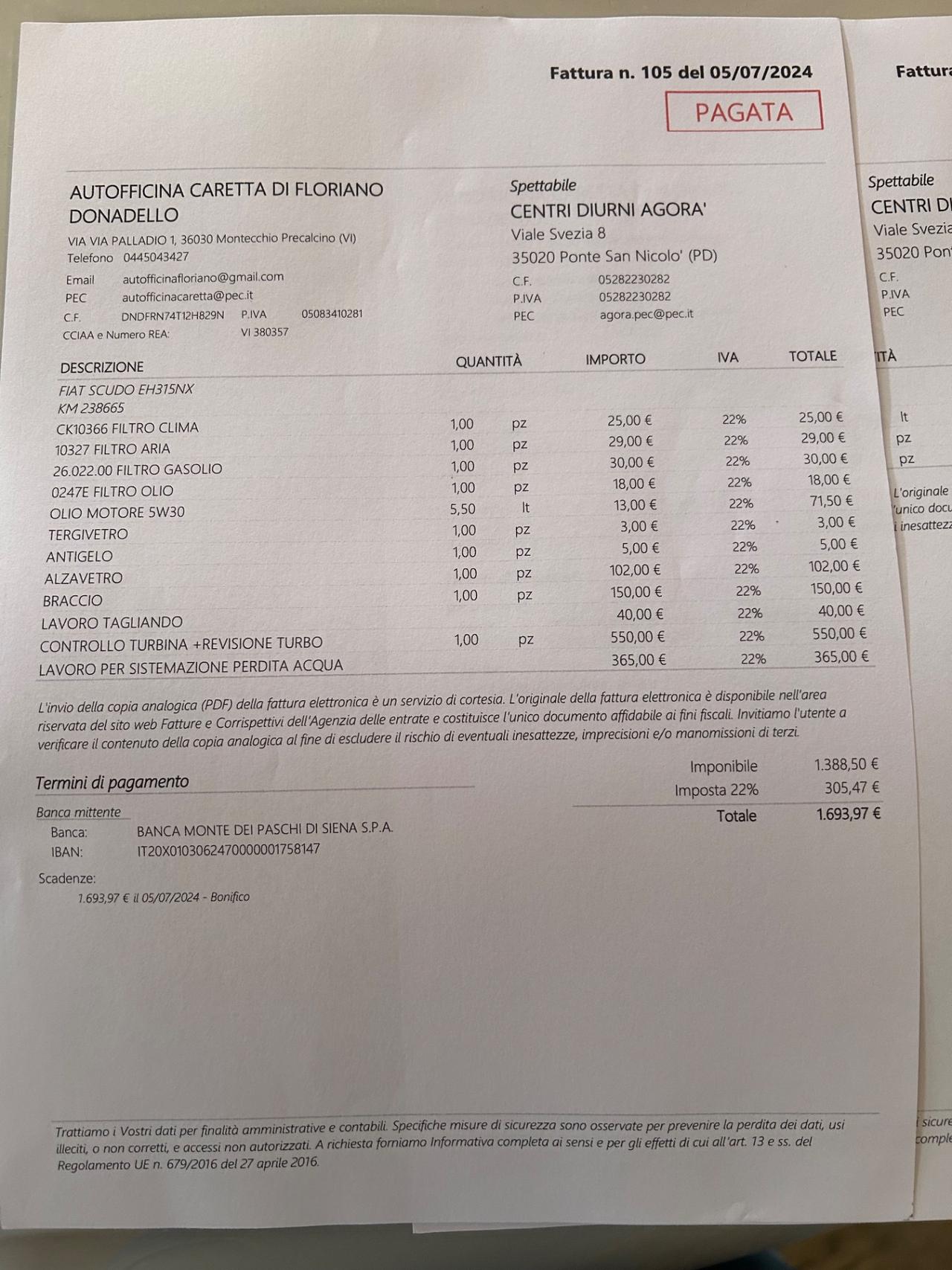 Fiat Scudo 2.0 MJT PL Combi 8 posti (M1)