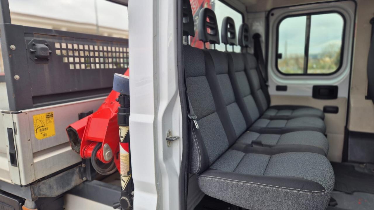 Fiat Ducato 35 2.0 MJT PM-DC Cassonato Doppia Cabina Gru Fassi F26