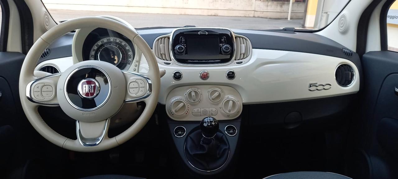 Fiat 500 Benzina cc. 1.242 Modello Lounge Euro 6/B SOLO 53.100 KM. Utilizzabile anche per i Neopatentati.