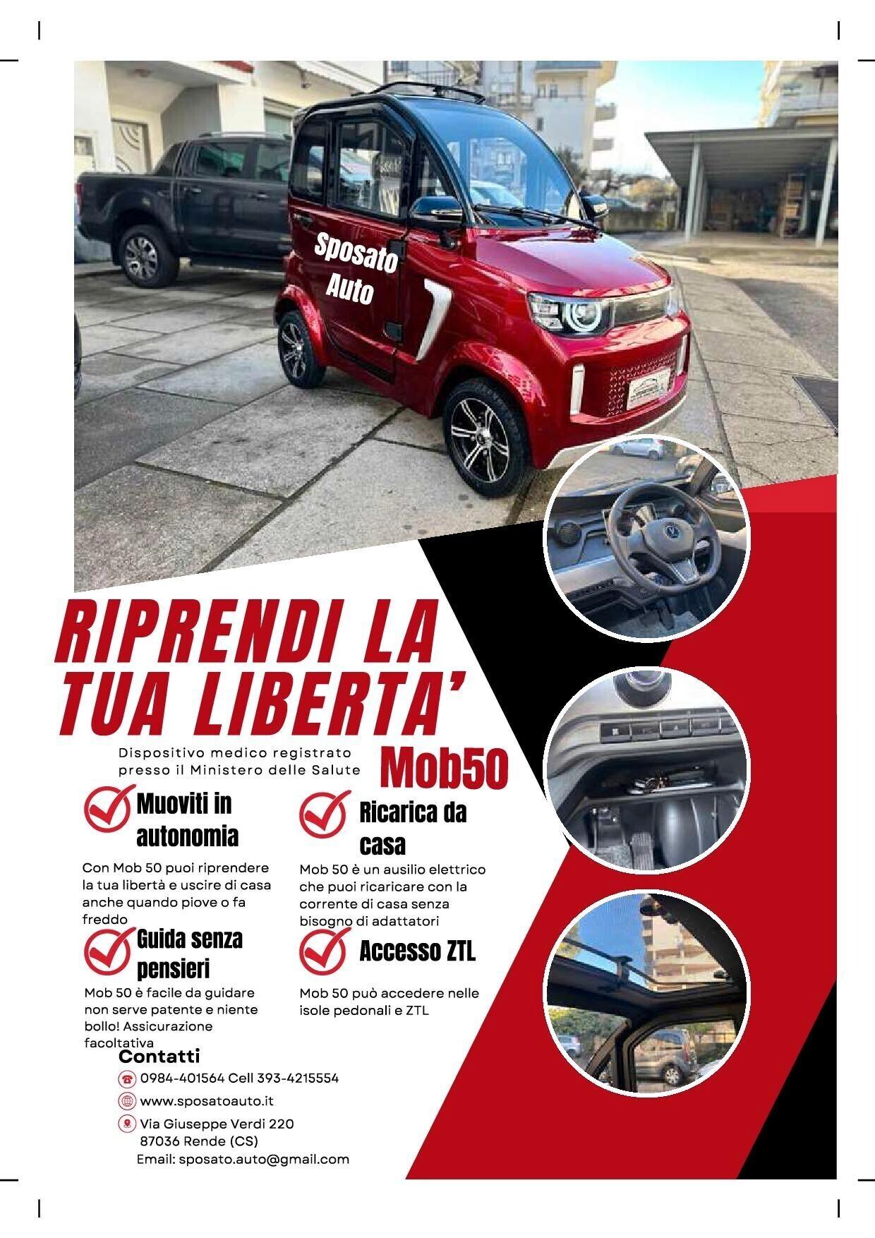 MICRO CAR ELETTRICA MOB 50 - SI GUIDA SENZA PATENTE -