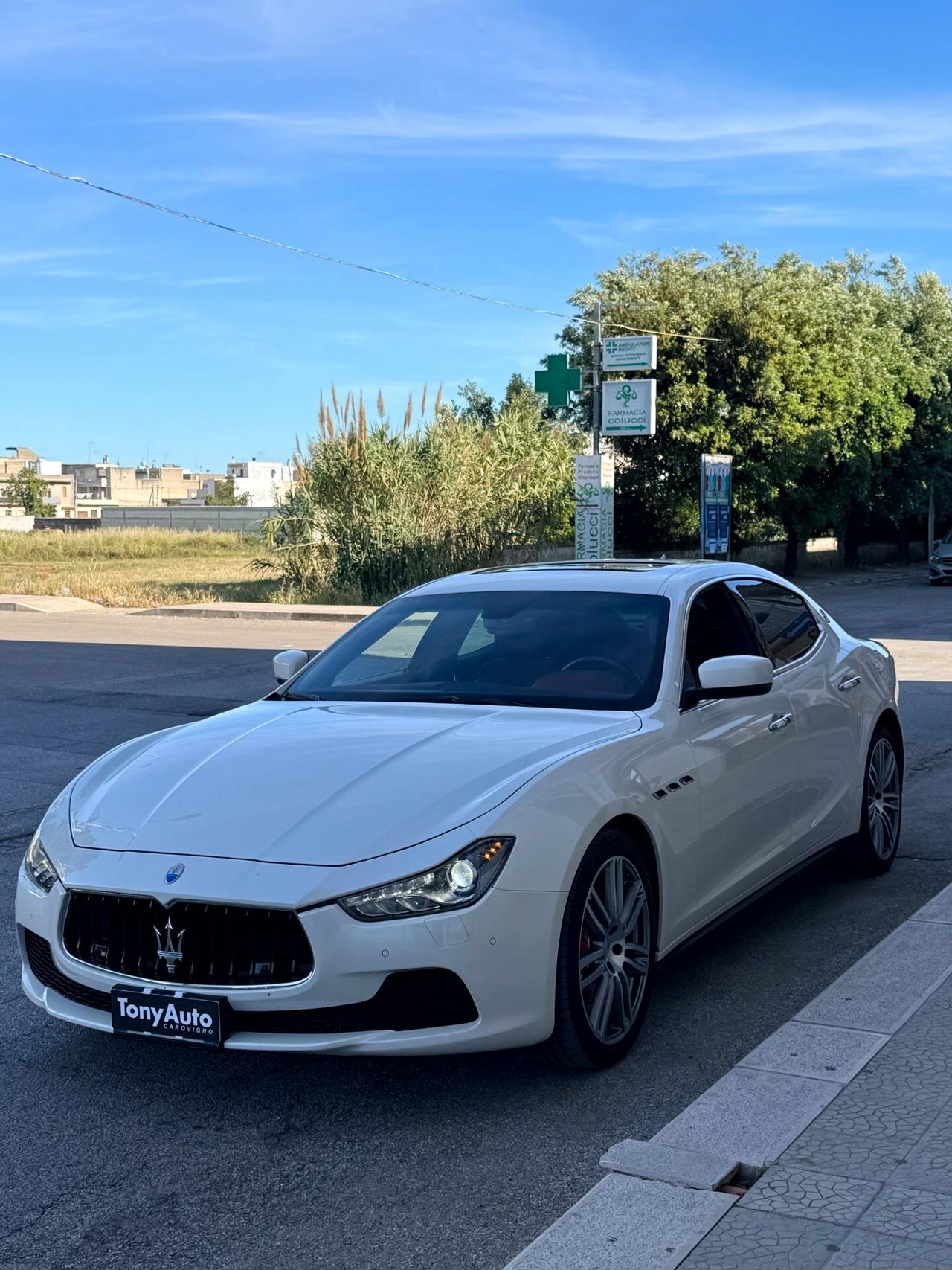 Maserati Ghibli 3.0 V6 bt S Q4 410cv auto E6 TETTO APRIBILE,TELECAMERA,PELLE CARTIER,NAVI,km certificati