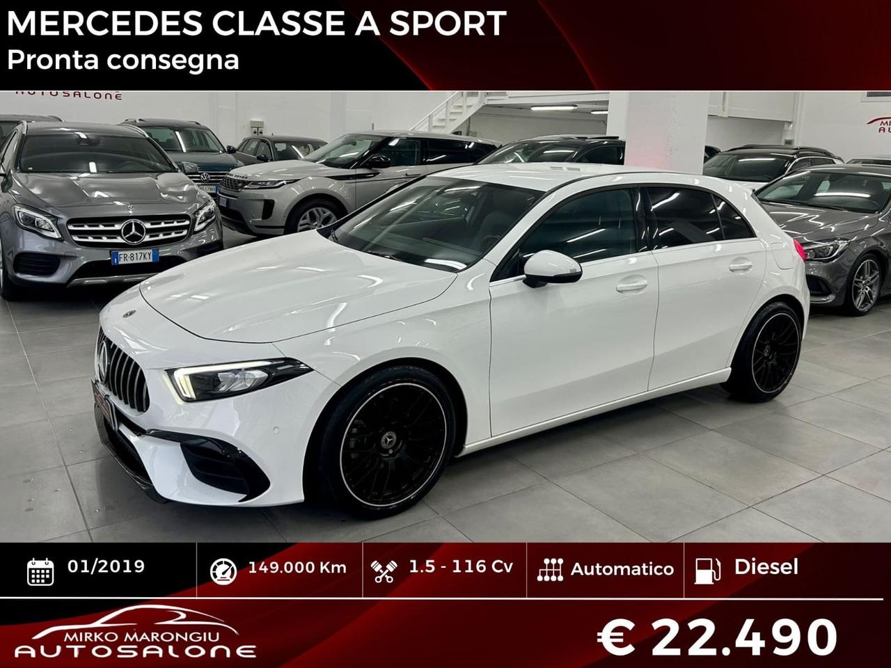 Mercedes classe A 180 Automatic SPORT finanziabile