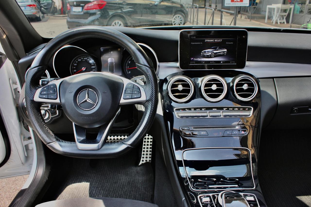 Mercedes-benz C 180 AMG CABRIO SPORT AUTOMATICA INTERNI SPORT ANTRACITE