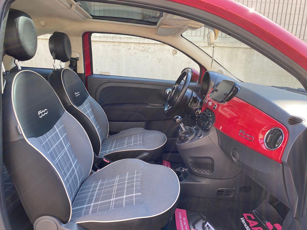 FIAT 500 LOUNGE 1.3 MJT 95CV CARPLAY TETTO 2016