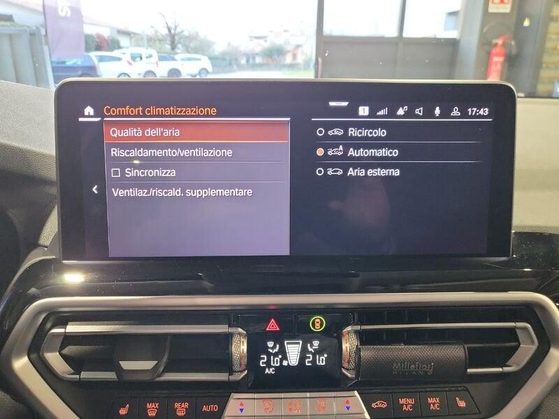 BMW X3 xDrive 20d 190cv Automatica MH48V con Gancio Traino