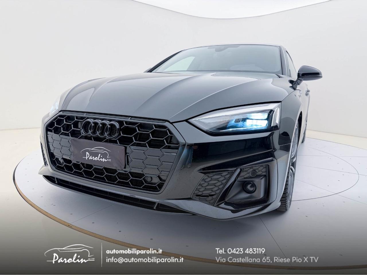 Audi A5 Sportback 40 2.0 tdi mhev S-Line edition S-tronic Black pack-Telecamera-B&O