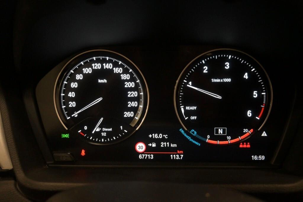 BMW X1 16D 115CV S-DRIVE 6M. BUSINESS ADVANTAGE ( FARI LED - HEAD-UP DISPLAY - AMBIENT LIGHTS - NAVI - PARK ASSISTANT - PELLE - TELECAMERA POST. )