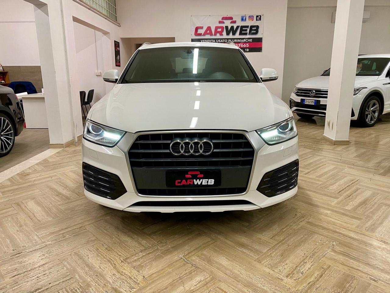 AUDI Q3 S-LINE 2.0 TDI NAVY LED Cam 2017