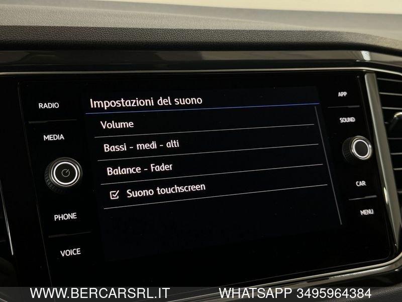 Volkswagen T-Roc 1.0 TSI SPORT BlueMotion Technology*PROIETTORI LED*CROUISE CONTROL ADATTIVO*TELECAMERA*