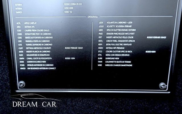 FERRARI 296 GTS LIFT-SED.EL.VENT.-CAM-CARBONIO