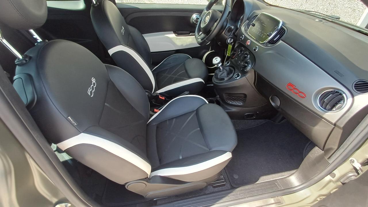 Fiat 500 1.2 S VERDE OPACA OK NEOPATENTATI