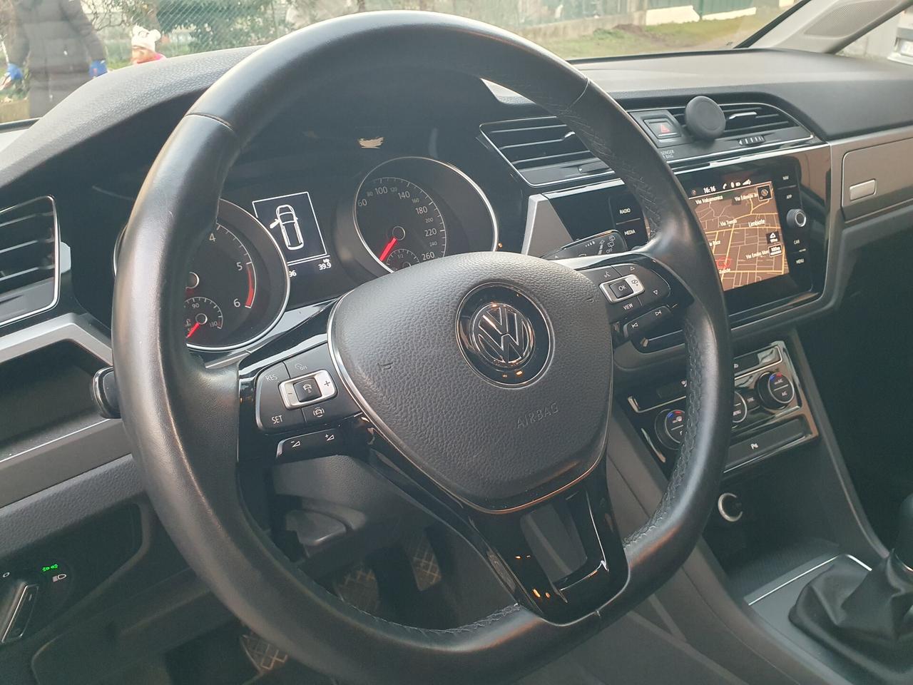 Volkswagen Touran 7posti 1.6 tdi 115cv executive euro 6b