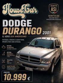 Dodge Durango Iscritto asi Con Motore Appena Rifatto Fattura