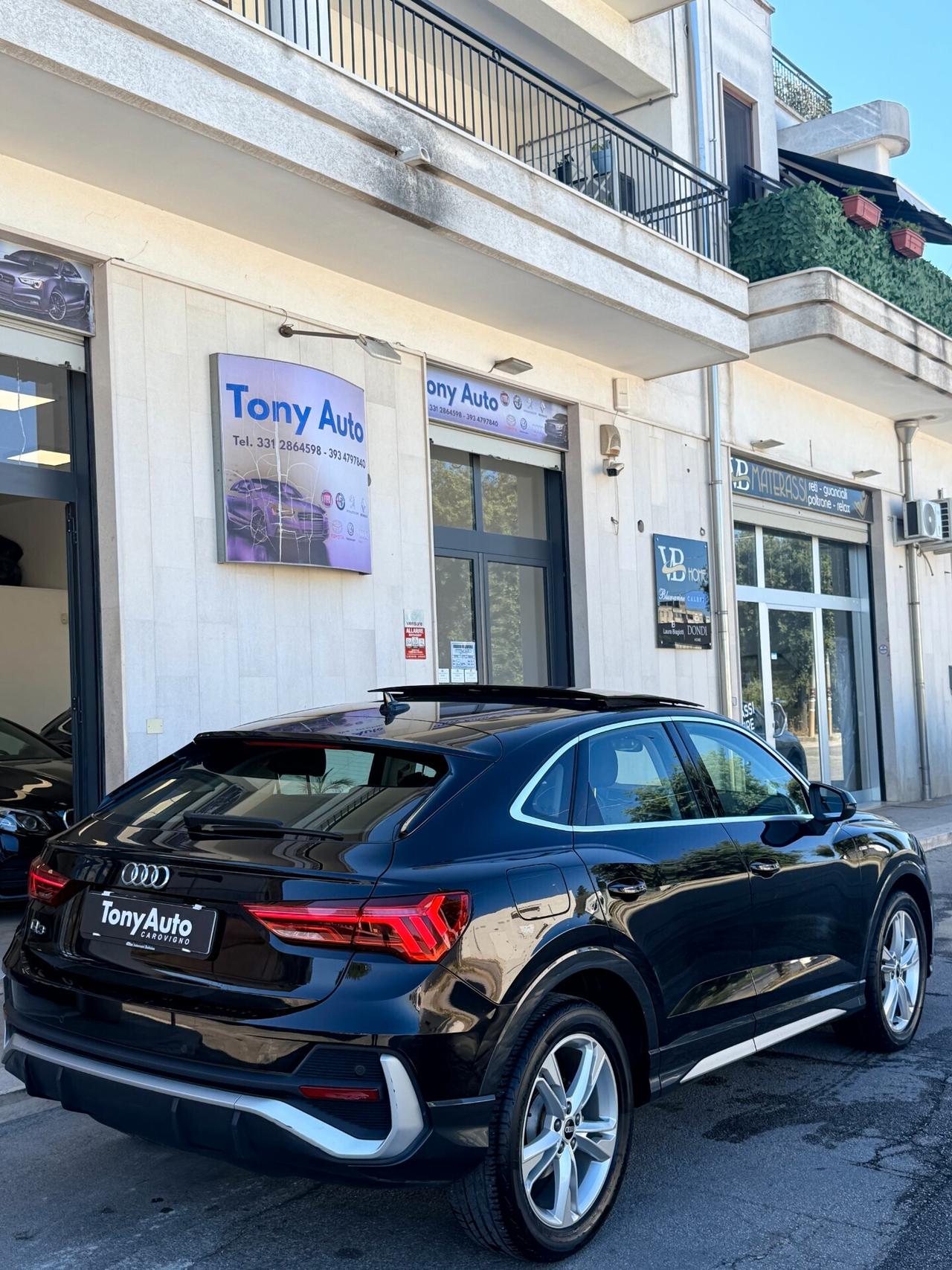 Audi Q3 SPB 35 2.0 tdi S line edition s-tronic TETTO APRIBILE,VIRTUAL COCKPIT,APPLE CARPLAY,TOTAL BLACK