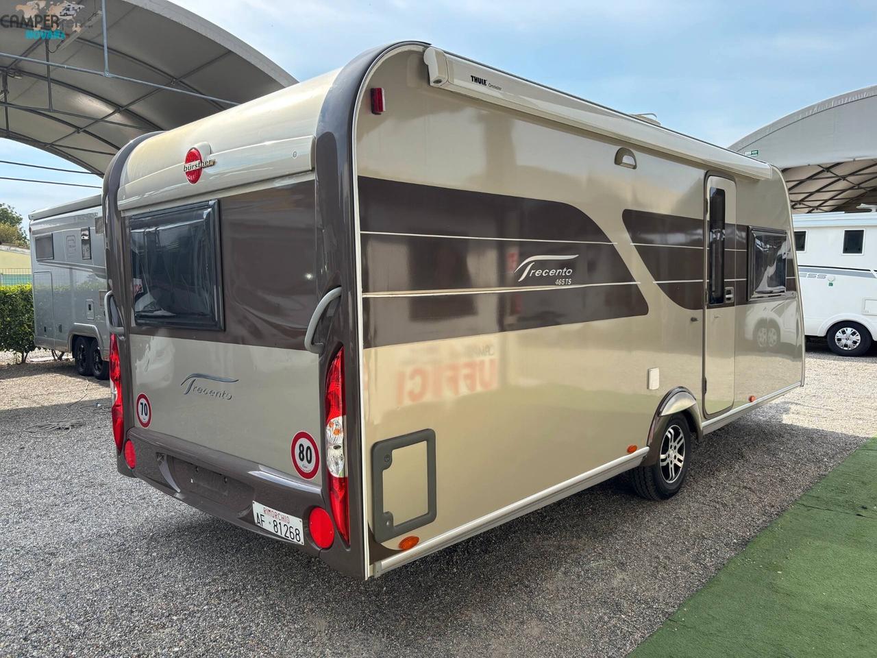 BÜRSTNER TRECENTO 465TS - ROULOTTE CON LETTO MATRIMONIALE ALLA FRANCESE IN CODA