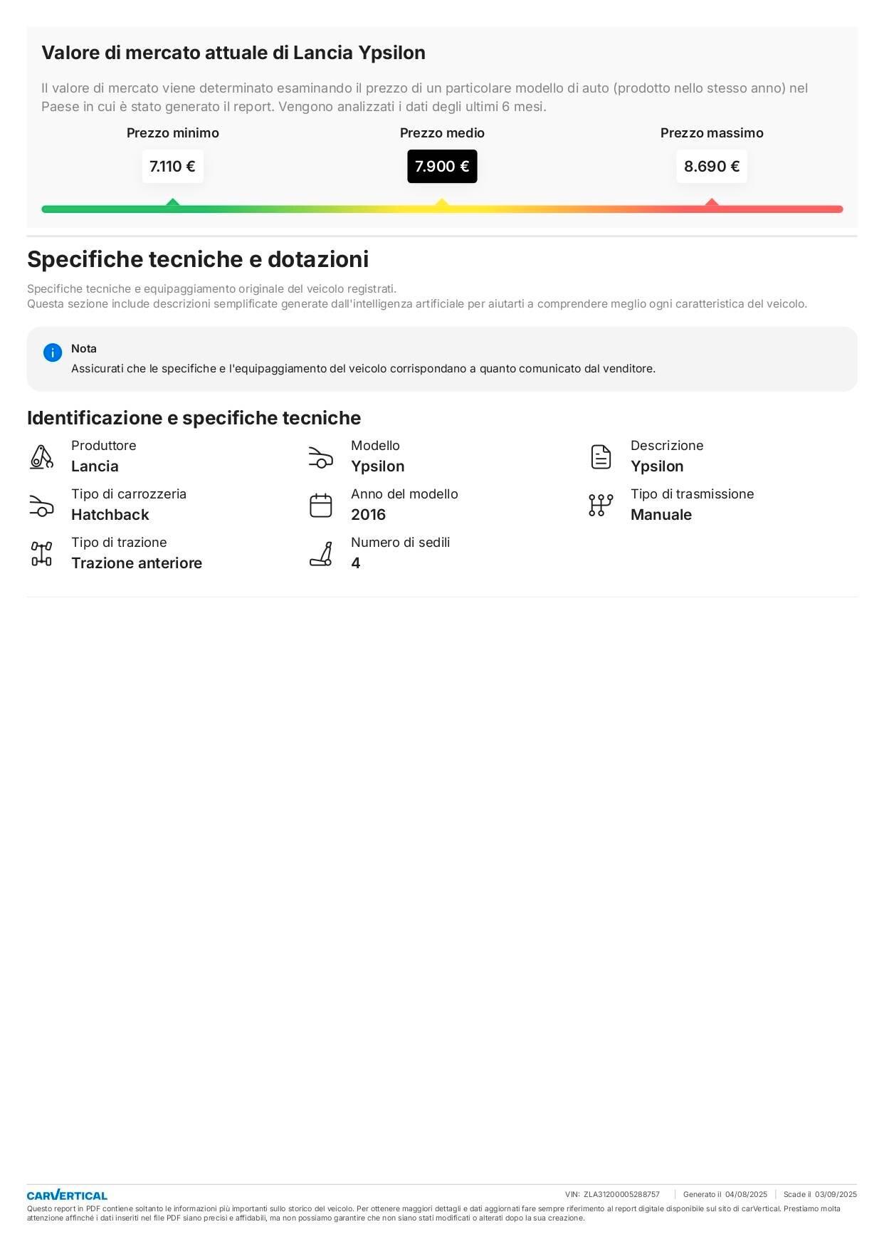 Lancia Ypsilon Benzina 1.2 69 CV 5 porte GPL Ecochic Opening Edition