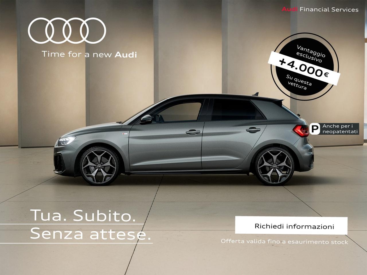 Audi A1 sportback 35 1.5 tfsi identity black s-tronic