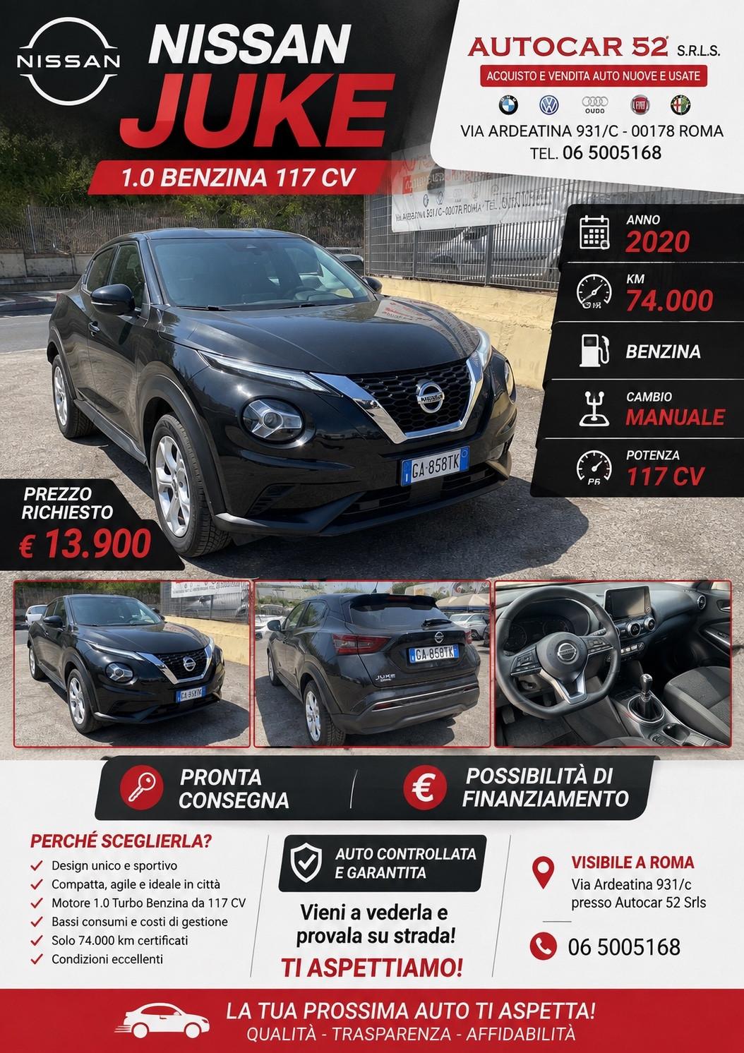 Nissan Juke 1.0 Benzina N-Connecta - PROMO SETTEMBRE