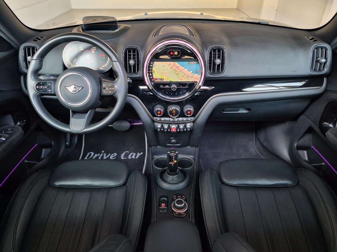 MINI Cooper Countryman PELLE TETTO APRIBILE PANORAMICO LED NAVI APPLE CAR PLAY RETROCAM.