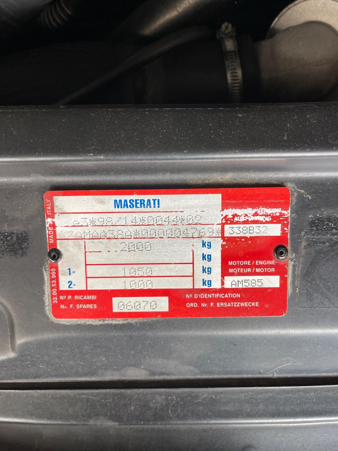 Maserati 3200 GT Assetto Corsa Italia 29/56 ASI Oro PERMUTE RATE