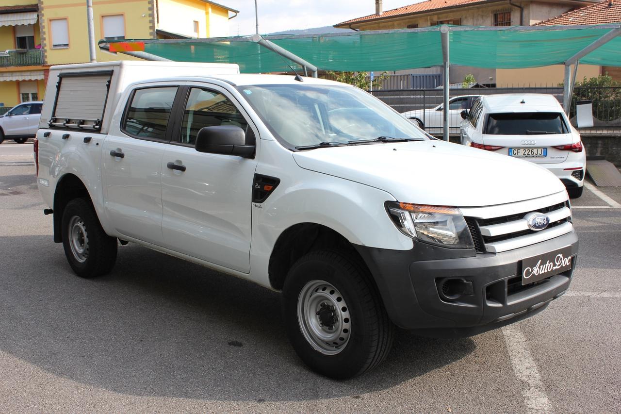 FORD RANGER 2.2 TDCI DOUBLE CAB XL HARD TOP CON TAPPARELLE LATERALI