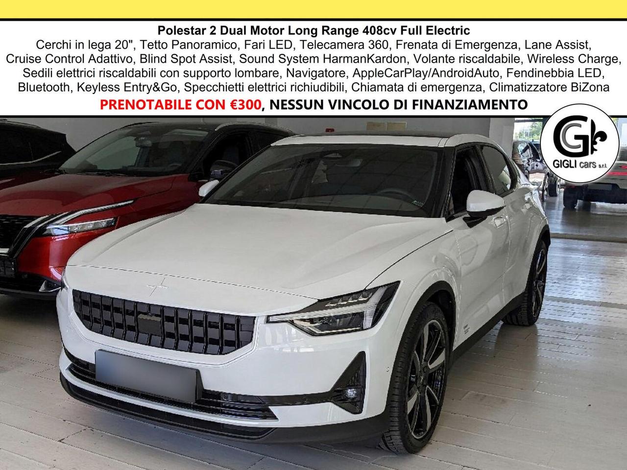 Polestar 2 Dual Motor Long Range 408cv Full Electric Tetto Pano
