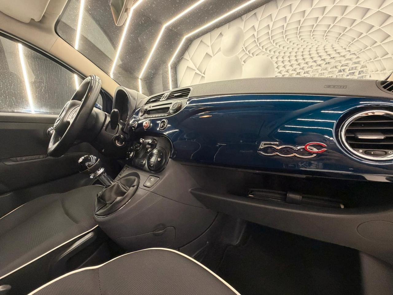 Fiat 500 CABRIO-SPORT-1.2 69CV-KM CERTIFICATI-12 MESI GARANZIA-PERMUTE