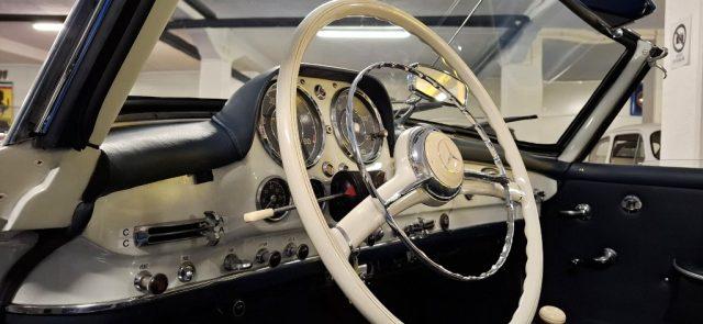 MERCEDES-BENZ 190 SL ***ASI TARGA ORO***BIANCA con PELLE BLU