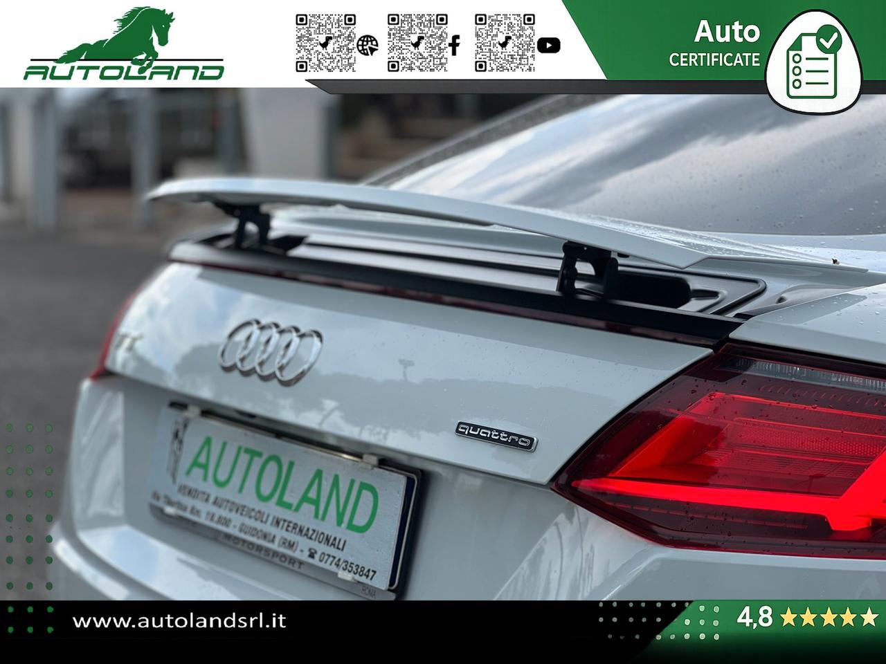 Audi TT Coupe 2.0 tfsi S line QUATTRO REVO Stage 3 - B&O - Matrix - MMI Plus - Retrocamera