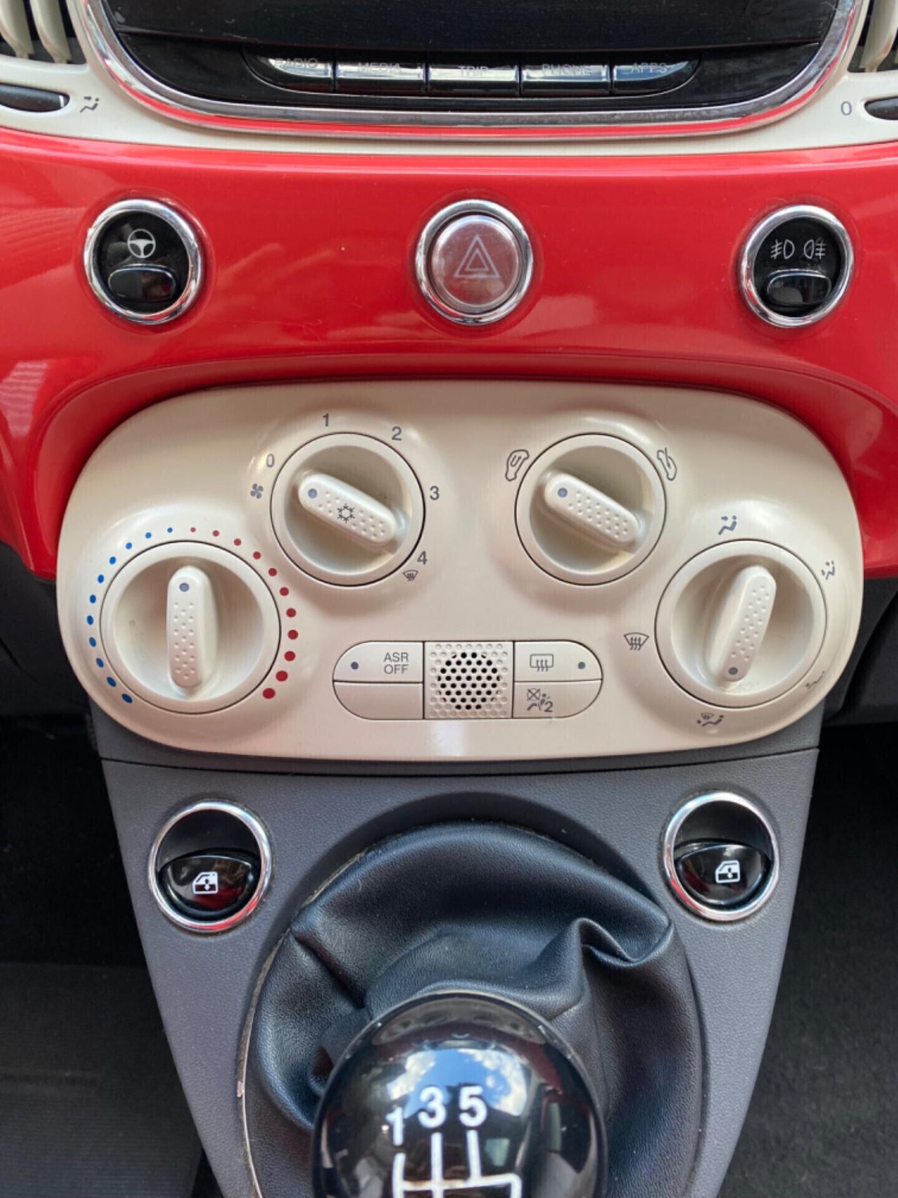 Fiat 500 1.2 GPL 69cv “Lounge” -ROSSO CORALLO