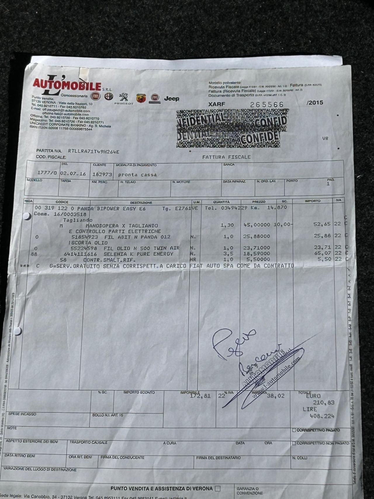 Fiat Panda 0.9 TwinAir Turbo Natural Power Easy