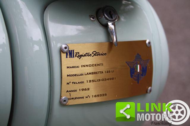INNOCENTI LAMBRETTA LI 125 3^ SERIE con CRS FMI a Libretto