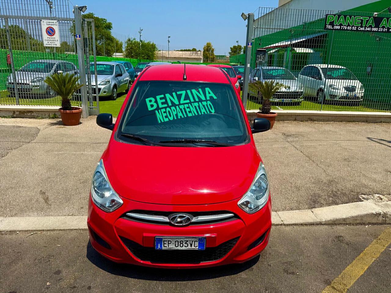 Hyundai i10 1.1 BENZINA - ANNO 04/2012 - NEOPATENTATO