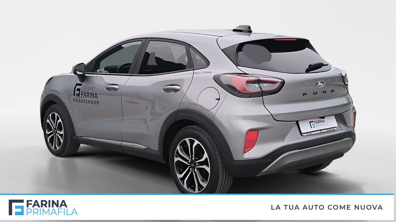 FORD Puma Titanium 1.0 EcoBoost Hybrid 125CVTrasmissione manuale a 6 rapporti Trazione anteriore