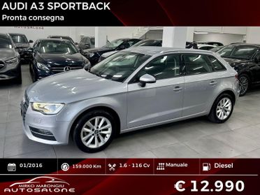 Audi A3 SPB 1.6 TDI DIESEL FINANZIABILE