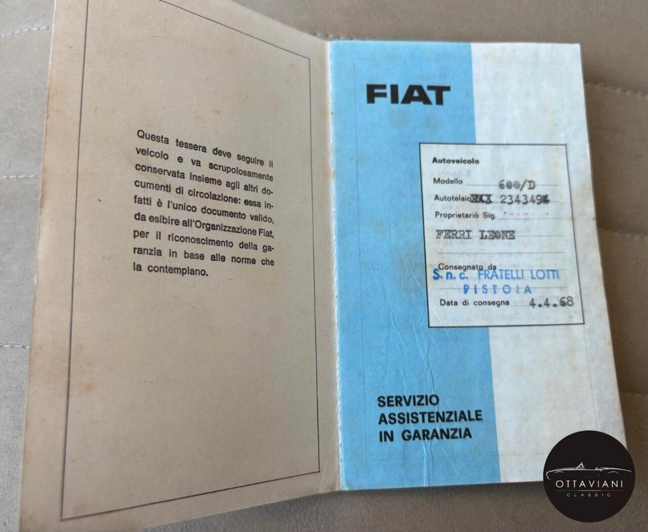 Fiat 600 D del 1968