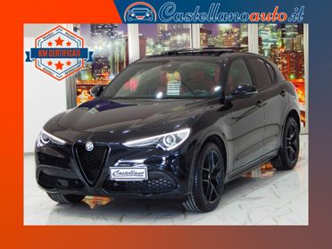 Alfa Romeo Stelvio 2.2 t Veloce Q4 210cv TETTO-NAVI-PELLE ROSSA-PARK
