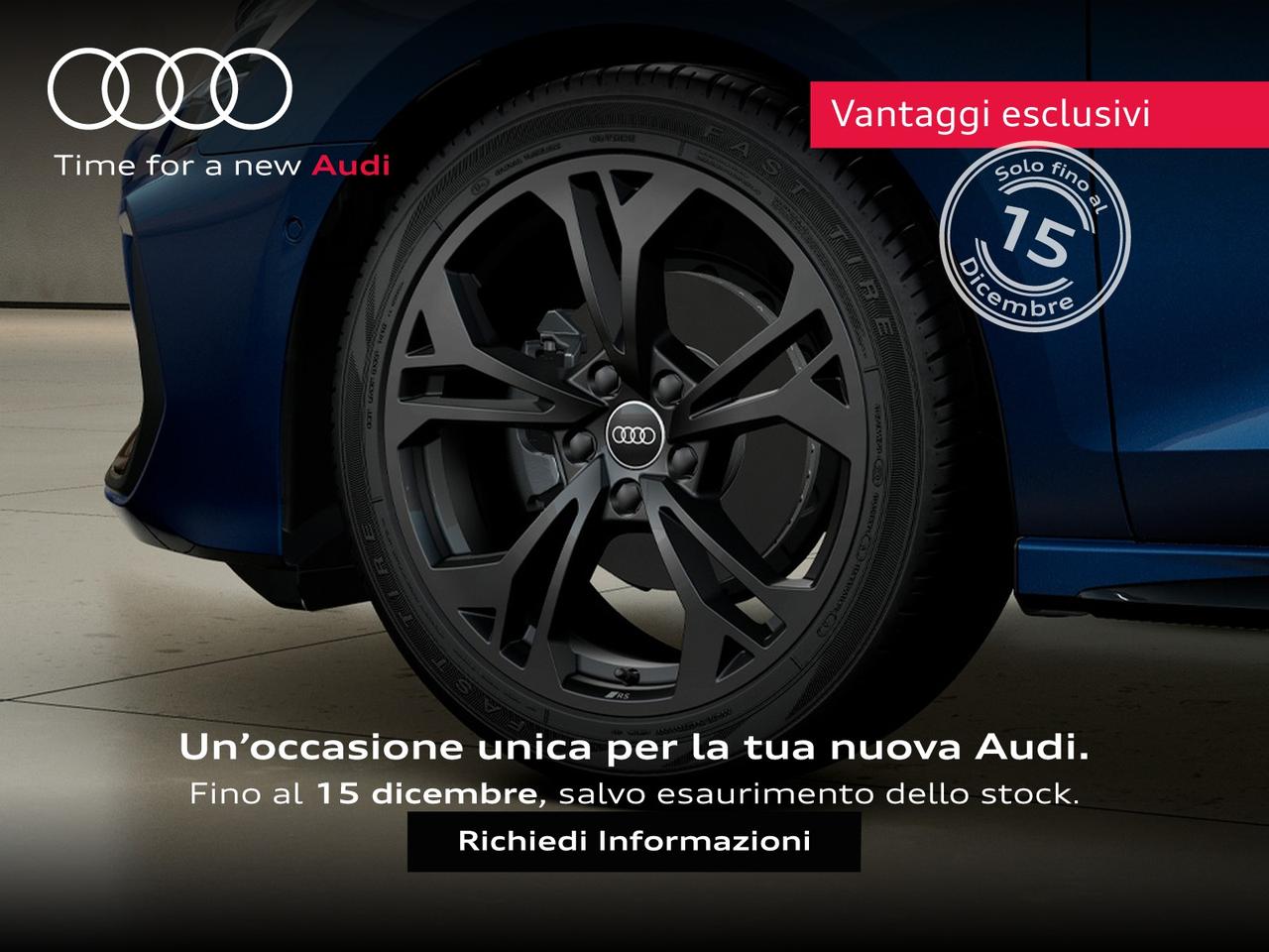 Audi A3 sportback 1.5 tfsi mhev s line edition 150cv s-tronic