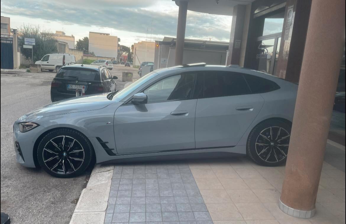 Bmw 420d GC xdrive 48V Msport TETTO NAVY PELLE 19' LED 360