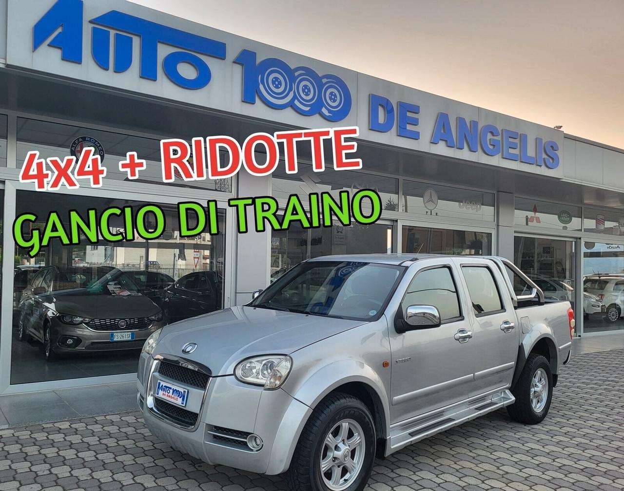 Great Wall Motor Steed PICK UP 4x4 + RIDOTTE Super Luxury GANCIO TRAINO ( MOTORE MITSUBISHI )