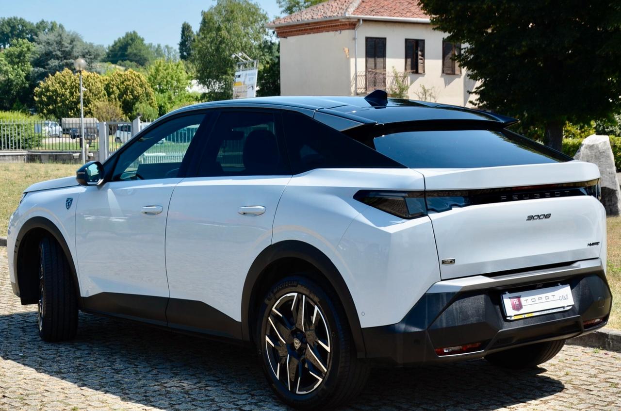PEUGEOT 3008 1.2 HYBRID 48V GT 136cv AUTO, UNICOPROPRIETARIO, GARANZIA UFF PEUGEOT, UFF ITALIANA, SERVICE UFF PEUGEOT, EURO 6E, FULL LED, RETROCAMERA, PERMUTE