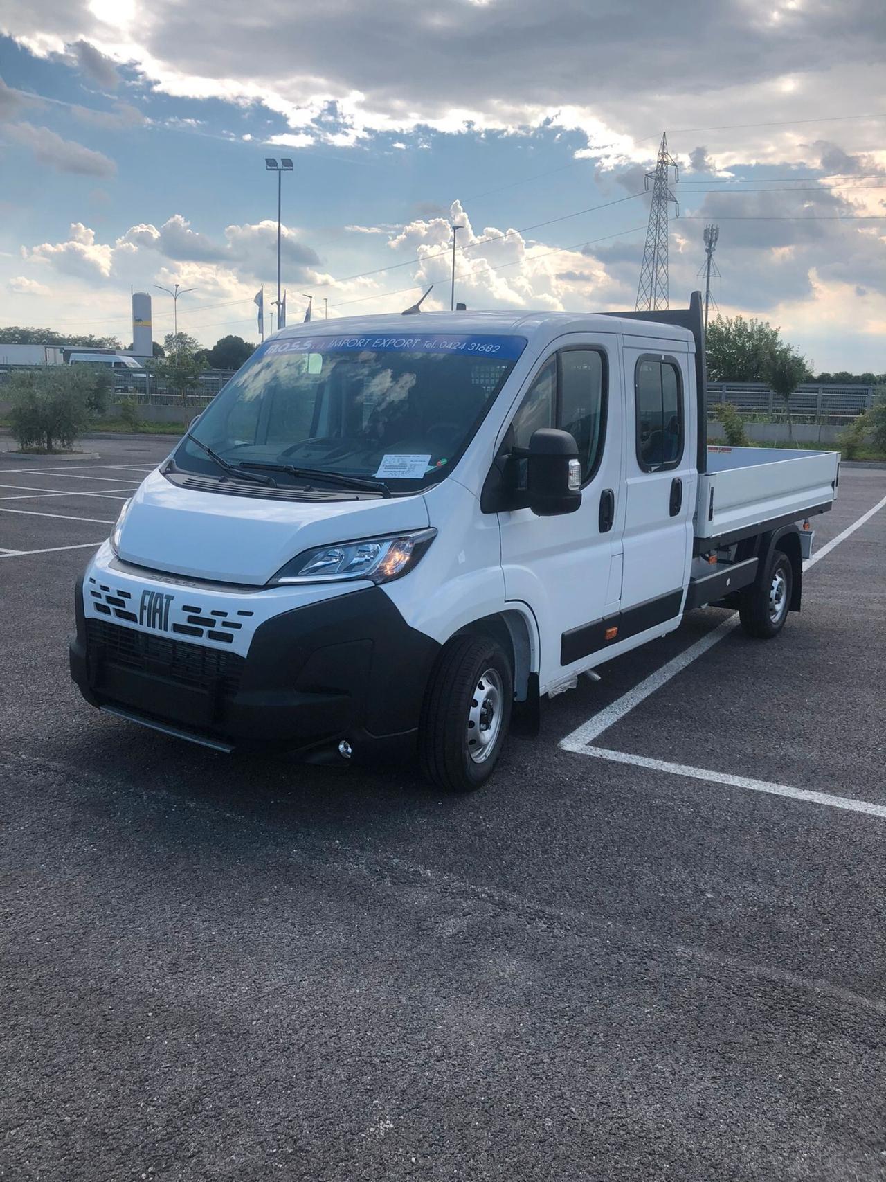 FIAT DUCATO DOPPIA CABINA 7 POSTI CASSONE DA 3338 KM 0