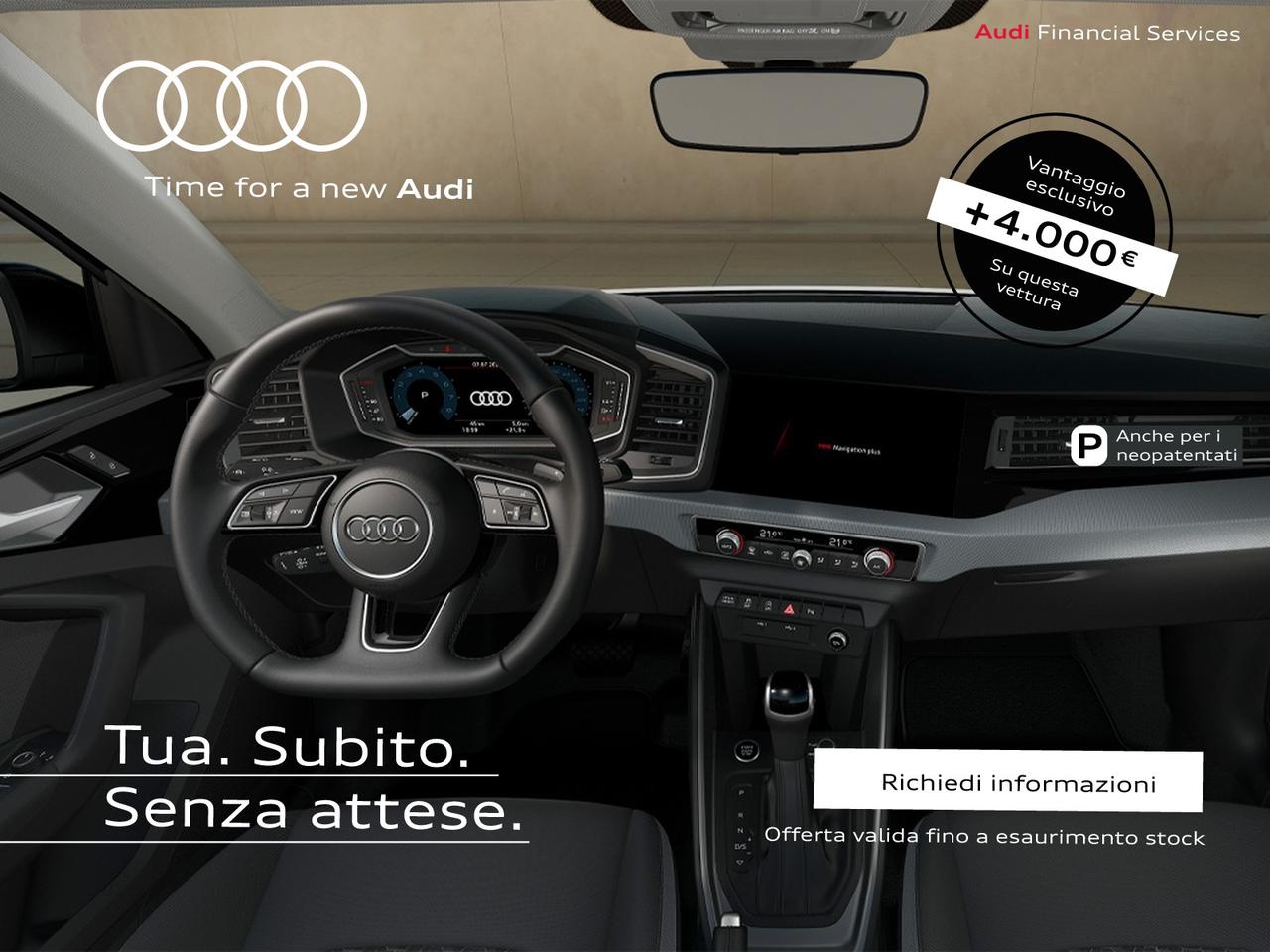 Audi A1 sportback 35 1.5 tfsi identity black s-tronic