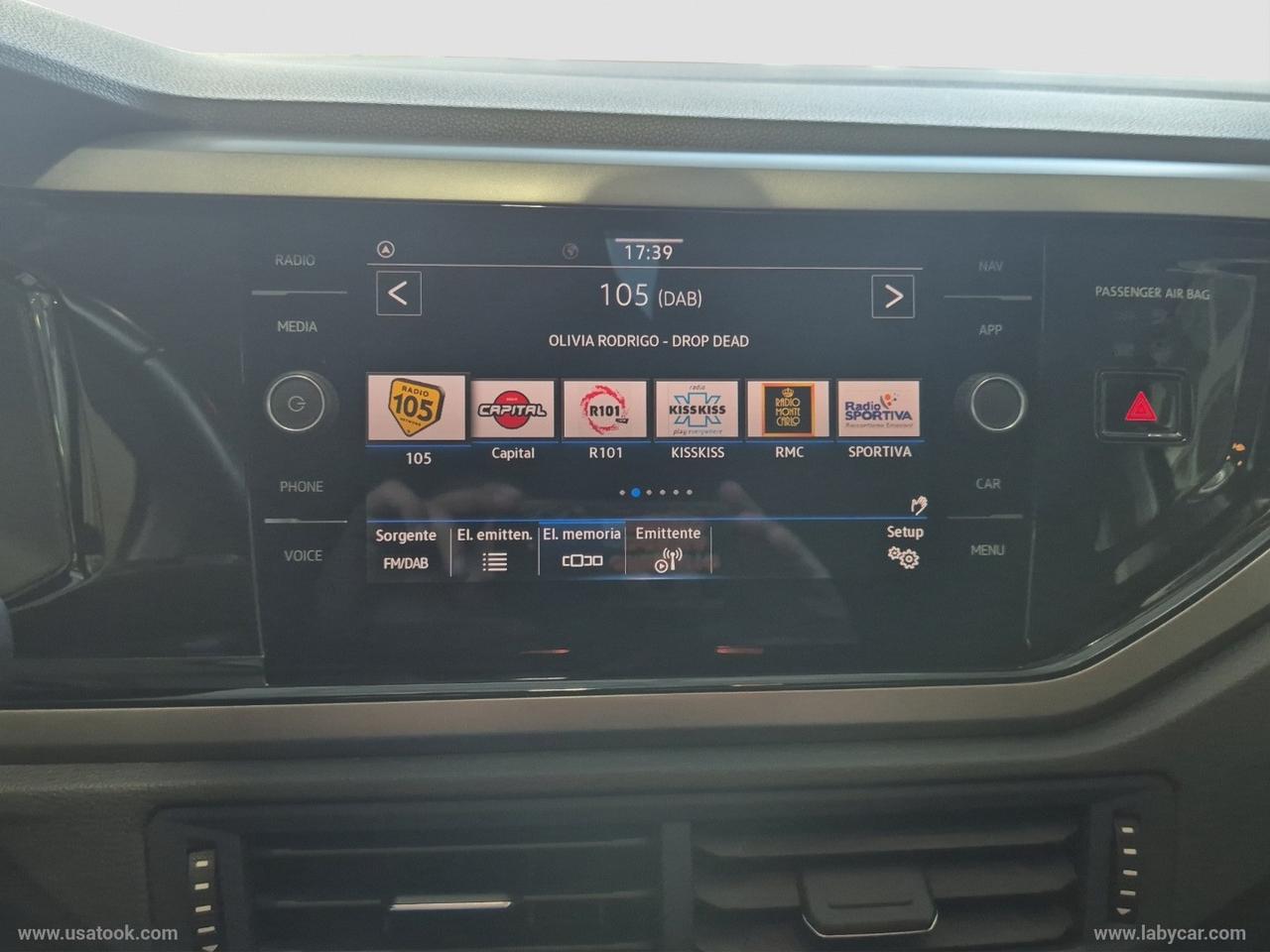 VOLKSWAGEN Polo 1.0 EVO 80CV 5p. Comfortline BMT ADATTA ANCHE A NEOPATENTATI
