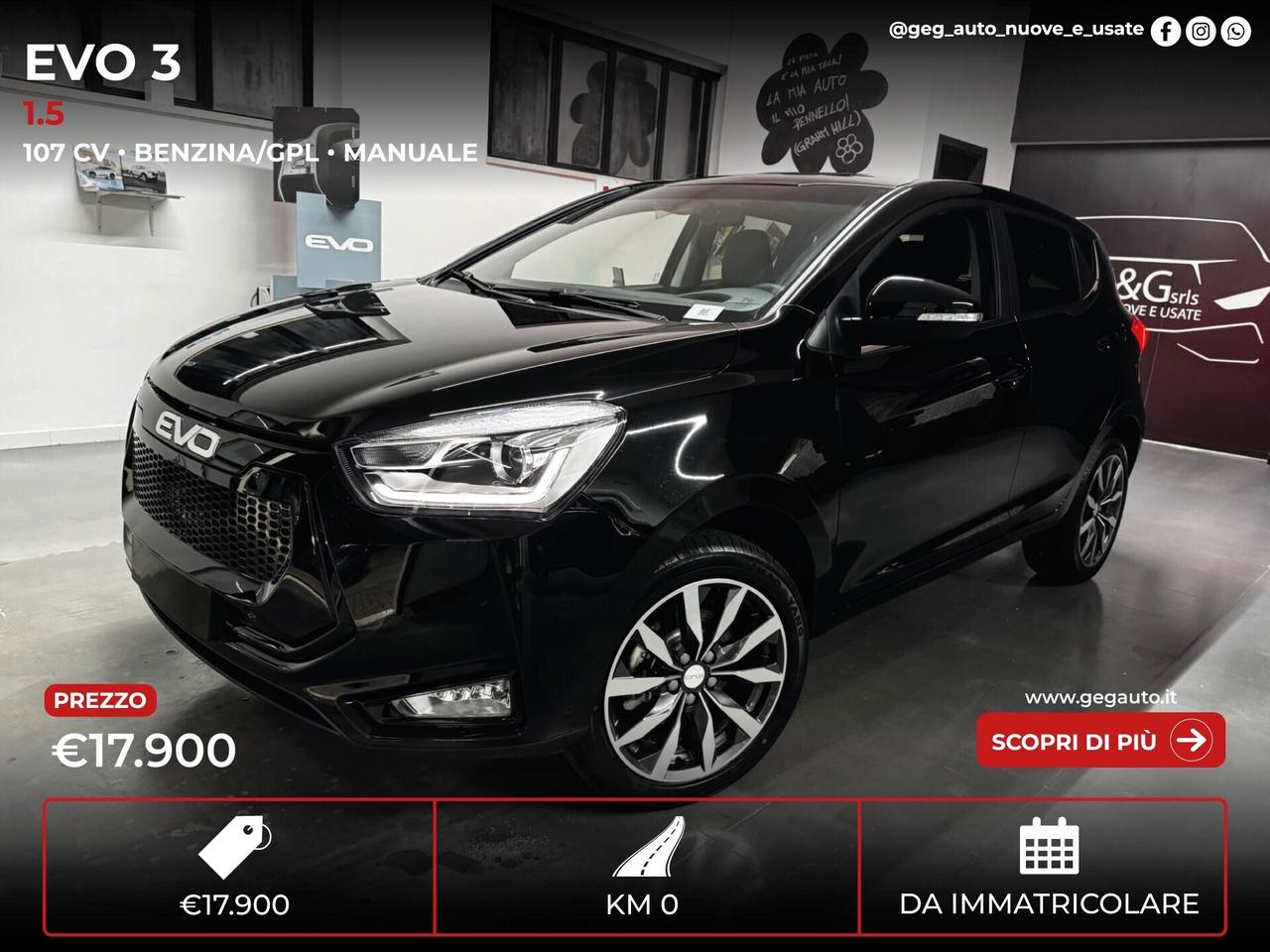 Evo 3 1.5 Benzina 113Cv - NUOVO