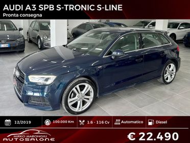 Audi A3 SPB TDI S tronic S-Line FINANZIABILE