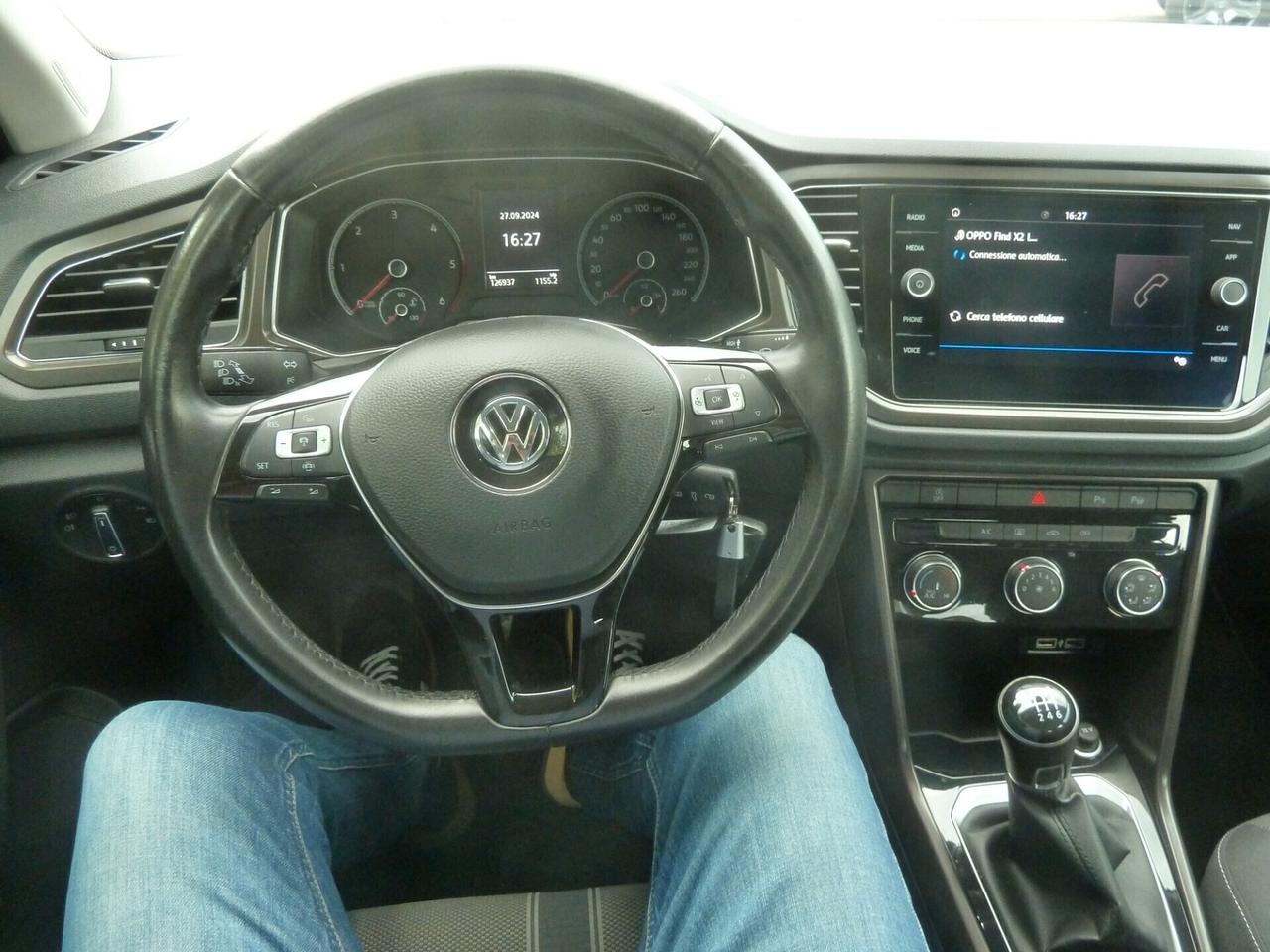 W T-ROC 1.6 TDI 120 CV BlueMotion EURO 6