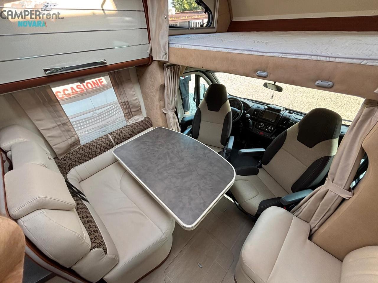 MOBILVETTA KEA M76 - mansardato con letti gemelli in coda ed ampio garage foro 94 x 117