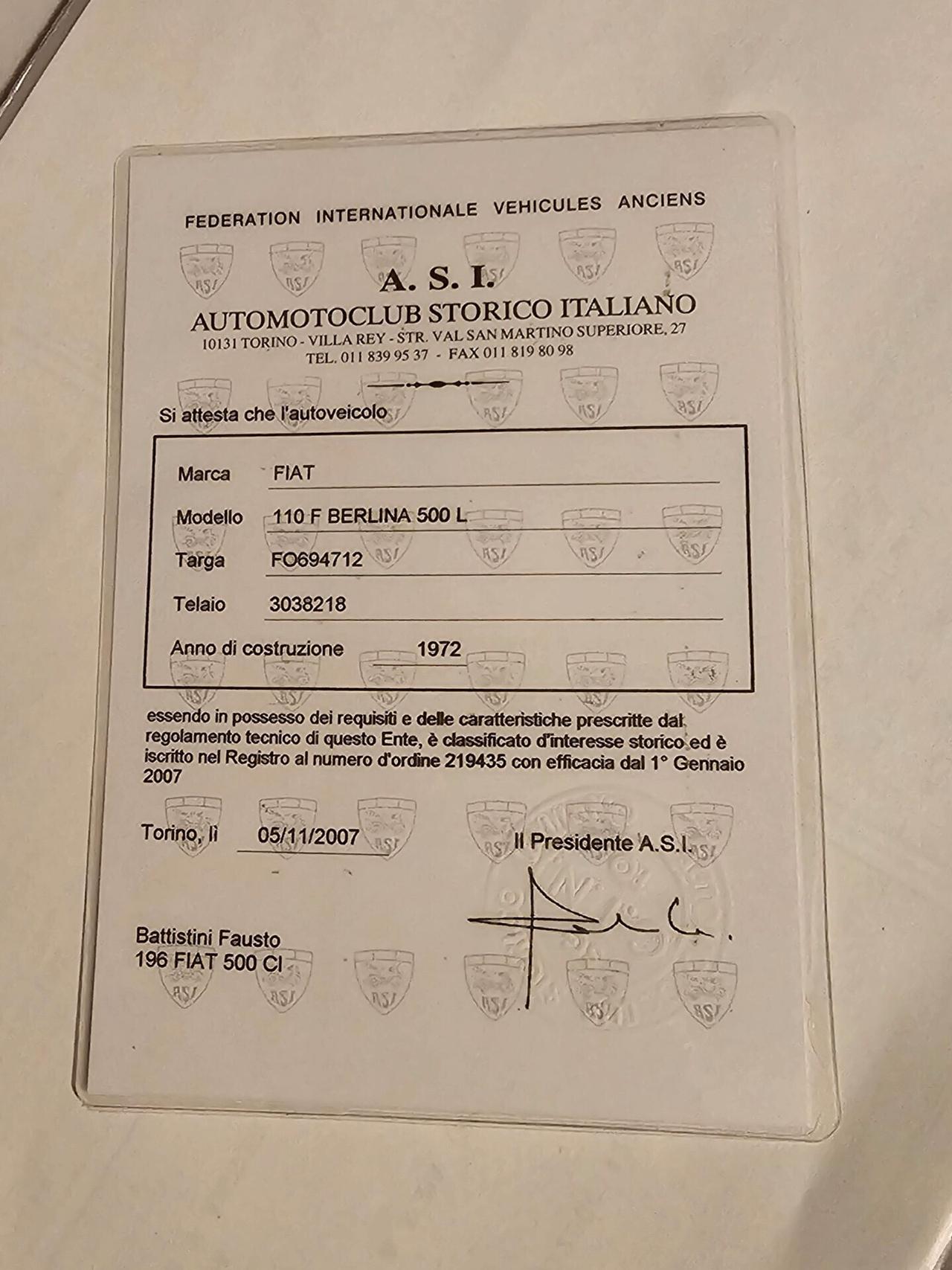 Fiat 500 L - Asi